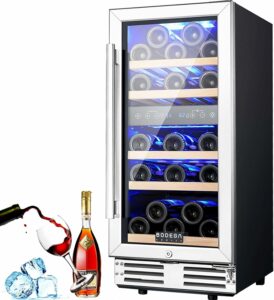 BODEGA Dual Zone 30-Bottle Wine Cooler (15-Inch)