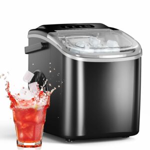 Electactic Countertop Ice Maker 26Lbs/Day 9-Piece 8-Minute