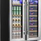 EUHOMY 24-Inch Dual Zone Wine Cooler 21-Bottle 88-Can Fridge product image