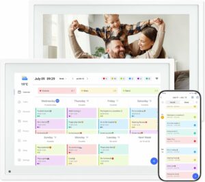 TABWEE 10.1-Inch Wi-Fi Digital Calendar & Photo Frame