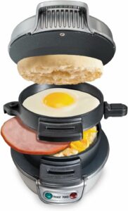 Hamilton Beach 25475 Breakfast Sandwich Maker with Egg Cooker Ring