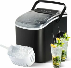 YSSOA Portable Ice Maker 26lbs/24Hrs Countertop