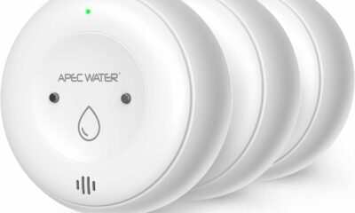 APEC WATER WiFi Water Leak Detector for Home, App Connected get Real-Time Alerts, Highly Reliable Dual Sensor Wet Moisture Detection (3PK) 3-Pack product image