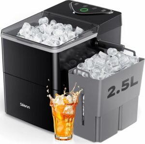 Silonn Countertop Ice Maker 2.5L with Expanding Basket