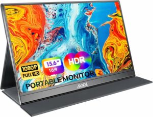 MNN Portable Monitor 15.6-Inch FHD 1080P USB-C HDMI Display