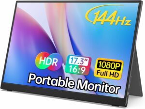 MNN 17.3-Inch 1080P 144Hz Portable Monitor