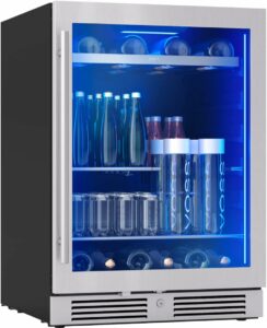 Zephyr Presrv 24-Inch Beverage Cooler (7 Bottles, 108 Cans)