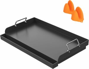 DELSbbq 17x13-Inch Carbon Steel Griddle Insert for Grills