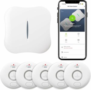 RUIKORING WiFi Water Leak Detector 5-Pack with Hub