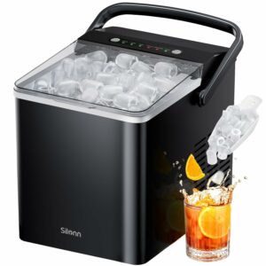 Silonn Countertop Ice Maker 9 Cubes in 6 Mins 1.8L Water Tank
