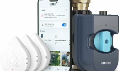 Moen Flo 900-006 Smart Water Shutoff with 920-005 Detectors (3-Pack) product image