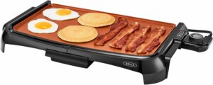 BELLA Griddle Ceramic Non-Stick 10" x 16" Electric Cooktop