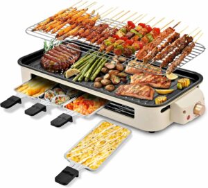 Pukomc 1800W Indoor Grill with Removable Plates