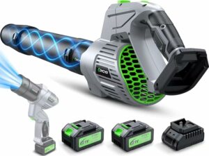 Comchoi Cordless Leaf Blower 900,000 RPM with 2 Batteries