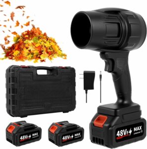 Buvnatep Cordless Leaf Blower 180,000 RPM (2-Battery)