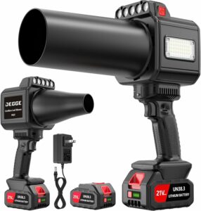 DEGGE Cordless Leaf Blower with Brushless Motor & LED Light