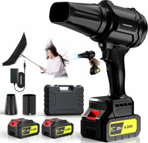 YUQUESEN 980,000 RPM Cordless Leaf Blower with 2 Batteries