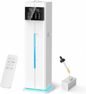 LOMMOL Ultrasonic Humidifier 2.4Gal 9L Top-Fill with Remote