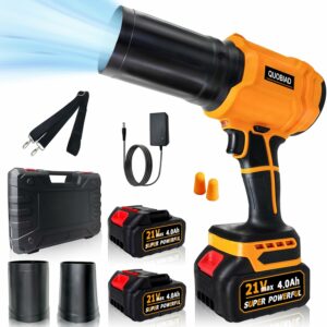 Quobiad Cordless Leaf Blower with 2×21V Batteries