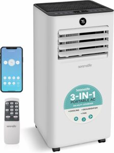SereneLife 10,000 BTU Portable Air Conditioner with Wi-Fi product image