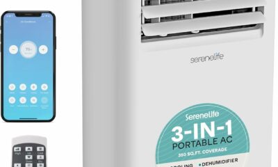 SereneLife 10,000 BTU Portable Air Conditioner with Wi-Fi product image