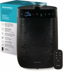 Homedics Deluxe 1.5-Gallon Ultrasonic Humidifier with UV-C
