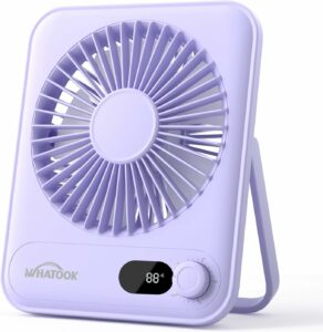 WHATOOK 5000 Personal Desk Fan with 5000mAh Battery