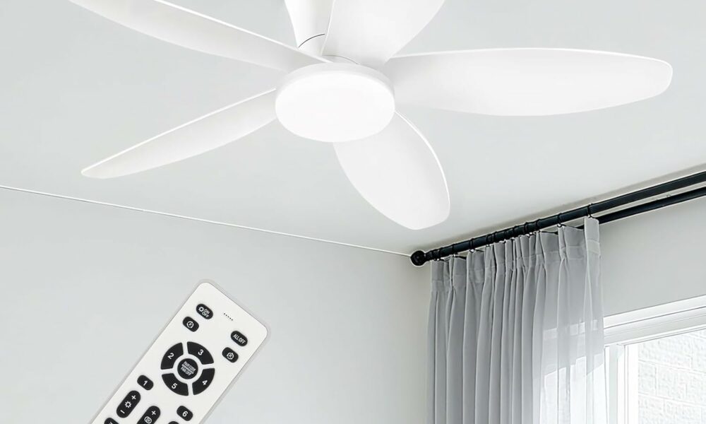 Yoedivu 42-Inch Low Profile Ceiling Fan with Light product image