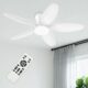 Yoedivu 42-Inch Low Profile Ceiling Fan with Light product image
