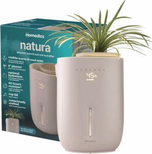 Homedics Natura 1.3-Gal Ultrasonic Humidifier (Warm & Cool Mist)