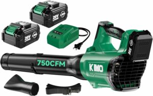 KIMO Cordless Leaf Blower 750CFM 220MPH with 2x4.0Ah Battery