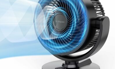 DR.PREPARE 11.3-Inch Oscillating Air Circulator Fan product image