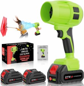 Toieue Green-001 98000RPM Cordless Leaf Blower with 2 x 4.0Ah Batteries