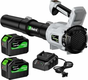 Sihuird Cordless Leaf Blower 650CFM 2x7.8Ah