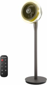AIRMATE Pedestal Fan with Digital Display, 16 Speeds, 12H Timer, 25dB