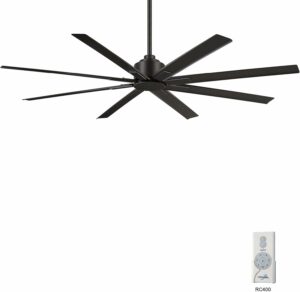 Minka-Aire F896-65-CL Xtreme H2O 65" Outdoor Ceiling Fan with Remote Control, Coal Coal 65 Inch