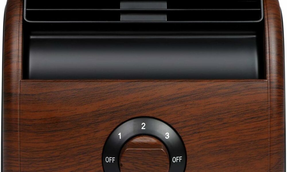 POOCCI Retro Bladeless Desk Fan with 3 Speeds product image