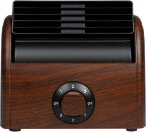 POOCCI Retro Bladeless Desk Fan with 3 Speeds product image