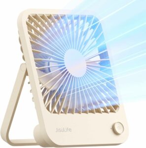 JISULIFE Portable Desk Fan 4500mAh Battery 4-Speed (Foldable) product image