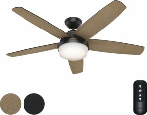 Hunter 52-Inch Ceiling Fan with Light and Remote (Renewed) product image