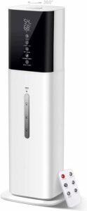 let'me Ultrasonic Humidifier 2.1Gal with Timer and Humidistat