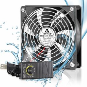 GDSTIME 120mm IP67 Waterproof Fan with Speed Controller