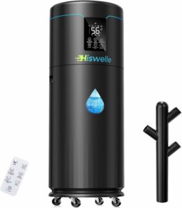 Hiswelle 4.5-Gal Cool Mist Humidifier with Remote and Wheels