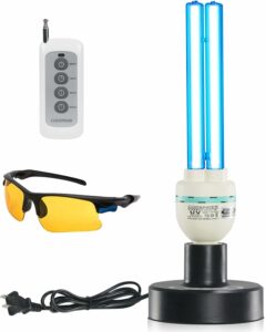 COOSPIDER UV 36W UVC Ozone Sanitizer Lamp with Remote product image