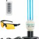 COOSPIDER UV 36W UVC Ozone Sanitizer Lamp with Remote product image