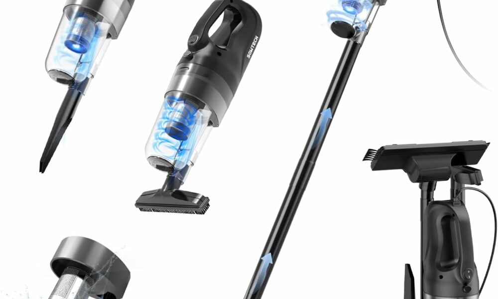 SOWTECH Cordless Stick Vacuum 6-in-1 Lightweight with Handheld Vac product image