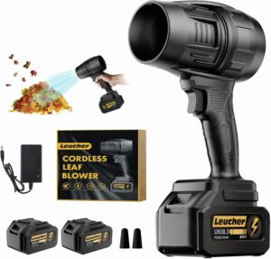 Leucher Cordless Leaf Blower with 21V Batteries (2-Pack)