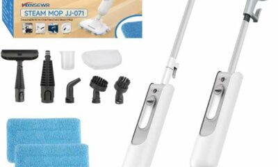 Mxnsewr Steam Mop with Handheld Detachable Steamer, 380ml Tank, 2 Steam Levels product image