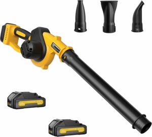 PILENTO Cordless Leaf Blower with 2 Batteries, 210 MPH, 3-Speed