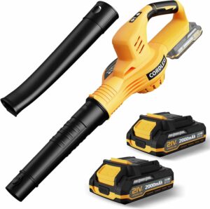 LAZYBOI 21V Cordless Leaf Blower with 2.0Ah Battery (2-Pack)